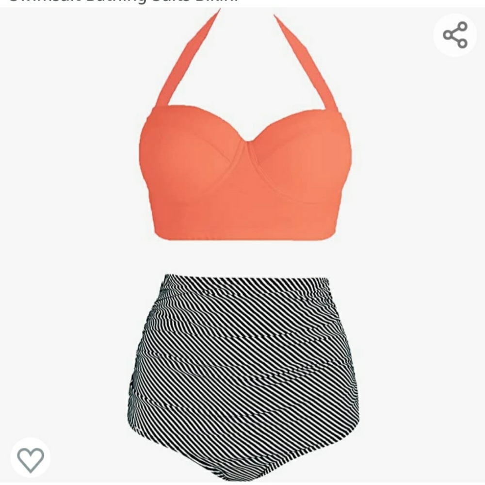 Vintage Two Piece Highwaisted Bikini 3XL
